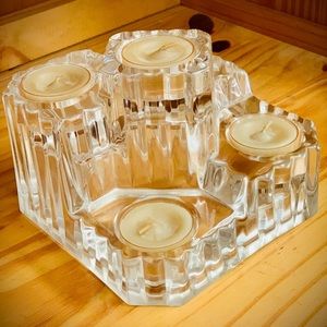 Party Lite Lead Crystal Candle Castle